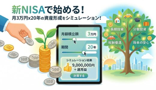 【シミュレーター付き】月3万円を20年積み立てたらいくらになる？新NISA体験談＋始め方